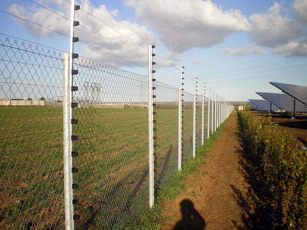 Solarpark Masaria Saraceno Italien mit Stromzaun